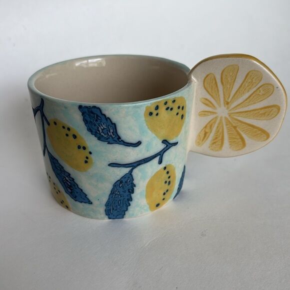 Anthropologie Citrus Wedge Grove Mug Coffee Tea - Picture 7 of 7